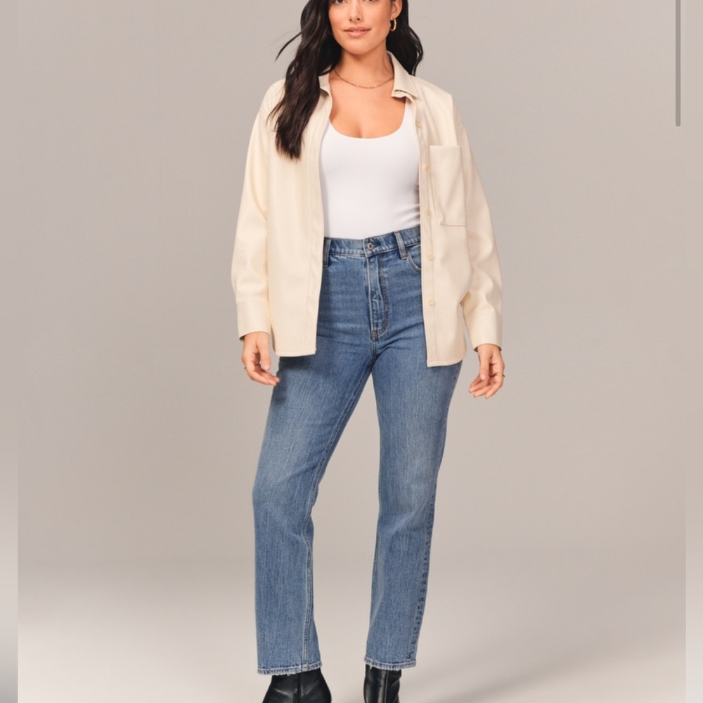 Abercrombie The Ankle Straight Jeans
